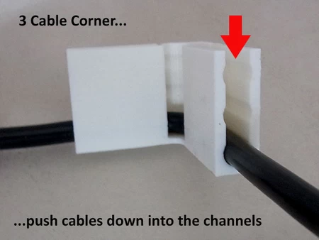 Esquinas de Cable... ¡mantenga los cables en las esquinas!