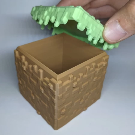 Minecraft Grass Block Container