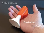  Portable airhorn  3d model for 3d printers