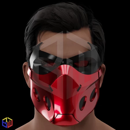 Modelo 3d de Máscara red hood outlaw v2 para impresoras 3d