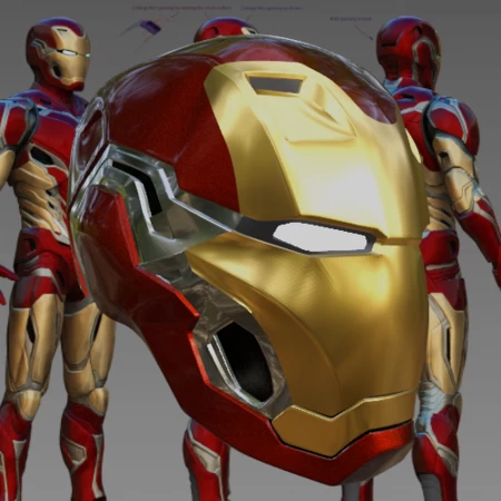 Casco inspirado en el Campus de Mark 80 Iron man Avengers