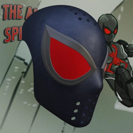 Carcasa facial Inspirada en Spider-man Dark Suit PS4