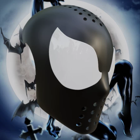 1994 Symbiote Spider-man Inspired Face Shell
