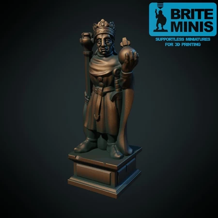 Estatua del rey (Sin soporte, compatible con FDM)