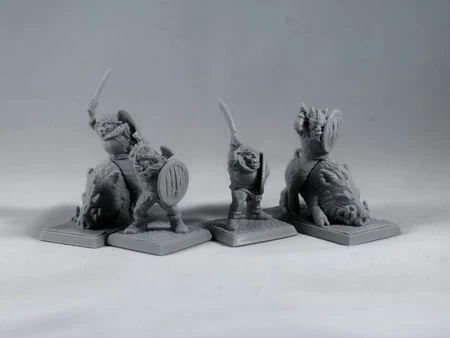  Orc with axe 28mm (supportless, fdm friendly)  3d model for 3d printers