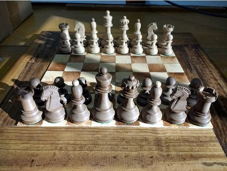 Modelo 3d de Dubrovnik yo juego de ajedrez (1950) para impresoras 3d