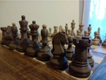 Modelo 3d de Dubrovnik yo juego de ajedrez (1950) para impresoras 3d