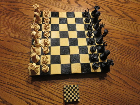 Hinged Chess Board Box