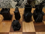 Modelo 3d de Tradicional juego de ajedrez para impresoras 3d