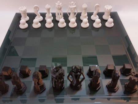 Juego de ajedrez - Ronda vs Cuadriculadas