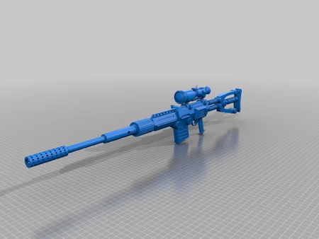  Draganov sniper mk.iii  3d model for 3d printers