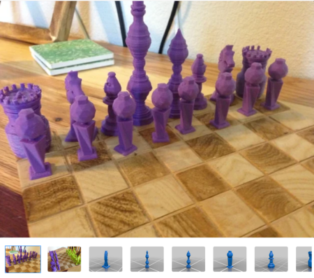  Epic chess set  3d model for 3d printers