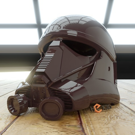  Death trooper (awt trooper) full scale helmet (rogue one)  3d model for 3d printers