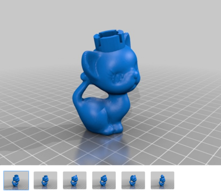  Kitten chess set  3d model for 3d printers