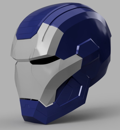 Modelo 3d de Iron patriot casco (hombre de hierro) para impresoras 3d