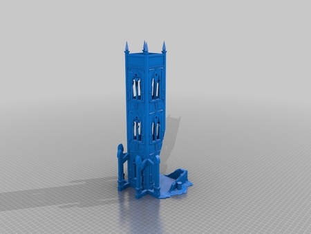 Modelo 3d de Warhammer 40k terreno dados de la torre para impresoras 3d