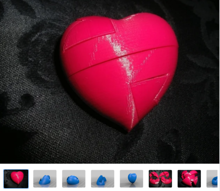  Almost impossible heart  3d model for 3d printers