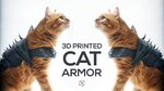Modelo 3d de Gato armadura para impresoras 3d