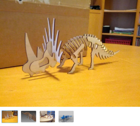 Styracosaurus De Rompecabezas De La Modelo