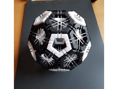 Modelo 3d de Geodésica esfera de puzzle para impresoras 3d