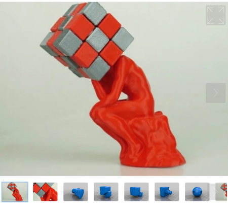 El Pensador / Cubo de Rubik