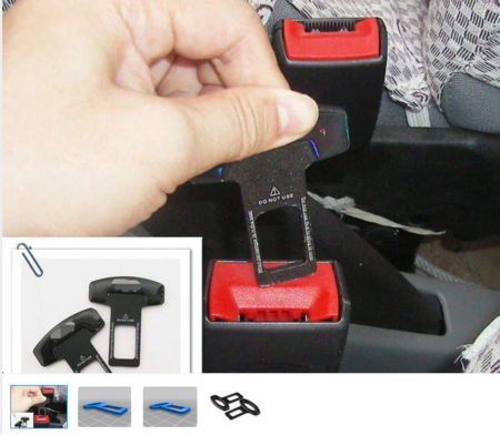 Clip-En el Asiento de Seguridad de la Hebilla del Cinturón de Clip de Alarma Tapón Para VW y Chevrolet