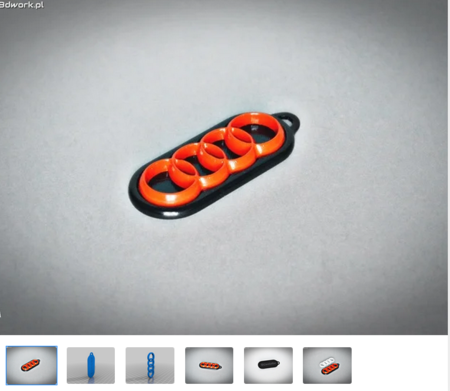 Logo Audi keychain