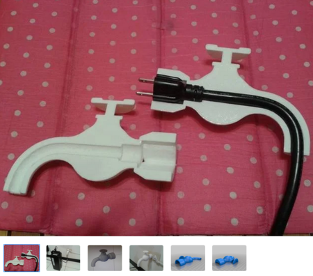  Faucet charger  3d model for 3d printers