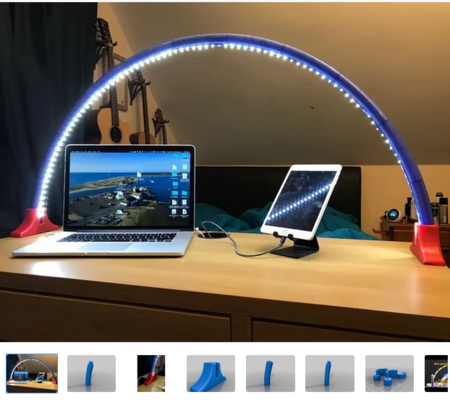 Simple LED de la luz del Puente y Arco (Fácil de Impresión)