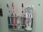  Toothbrush and toothpaste holder  3d model for 3d printers