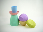  Pastel containers  3d model for 3d printers