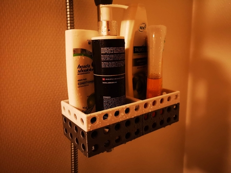 Hair / Lotion / Soap bottle holder shower ( 2 parts )