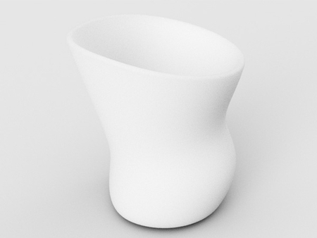  Abstract cup  3d model for 3d printers