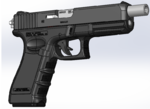 Modelo 3d de Glock-17 de armas completas  para impresoras 3d