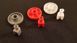  Dishwasher lower basket wheel & clip  3d model for 3d printers