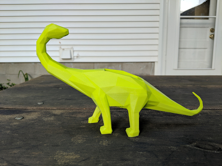 Modelo 3d de Brontosaurus de la maceta para impresoras 3d