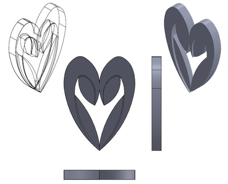 Corazón de la stratomaker logotipo