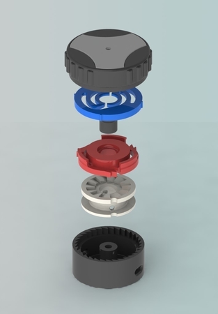  Ratchet clamping system  3d model for 3d printers