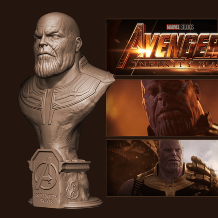 Thanos (Avengers: Infinity War) vista 3D Guardar