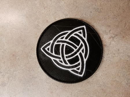  Coaster with celtic knot design  3d model for 3d printers