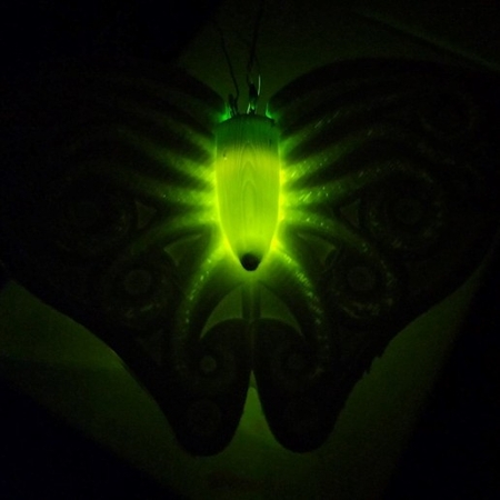 Mariposa iluminada pin