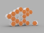  The hive - stackable hex drawers  3d model for 3d printers