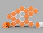 Modelo 3d de La colmena - apilable hex cajones para impresoras 3d