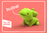  Bulbasaur seudo  3d model for 3d printers