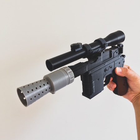 Han Solo's DL-44 Heavy Blaster Pistol - 3D Model kit