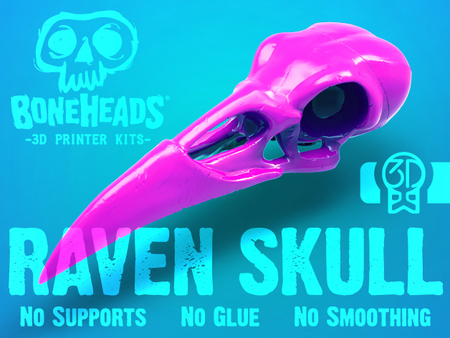 Boneheads: Raven - Cráneo Kit - 3DKitbash.com