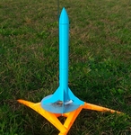 Modelo 3d de Ejecutable modelo de cohete para impresoras 3d