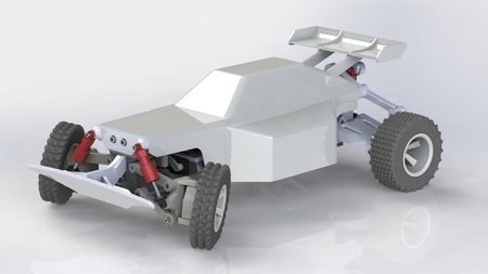 Impreso en 3D RC Buggy: Versión 2 (RWD)