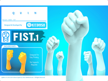 Quin G1: Fist1 - Práctico UpKit - 3DKitbash.com