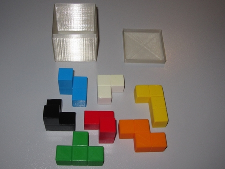  Soma cube & box  3d model for 3d printers